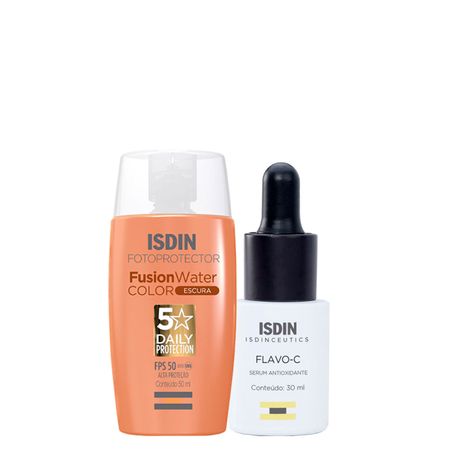 Kit-Isdin---Sérum-Facial-30-ml-+-Protetor-Solar-Facial-com-Cor-FPS-50-Escura-50ml--1
