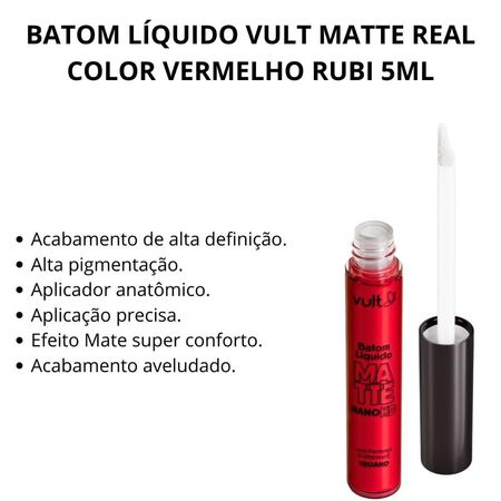 Batom-Líquido-Vult-Matte-Real-Color-Vermelho-Rubi-5ml--3