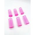 Nobrand - Kit Bobes de Cabelo com Velcro e Grampo 28mm Nº 3 Rosa (6 Peças)