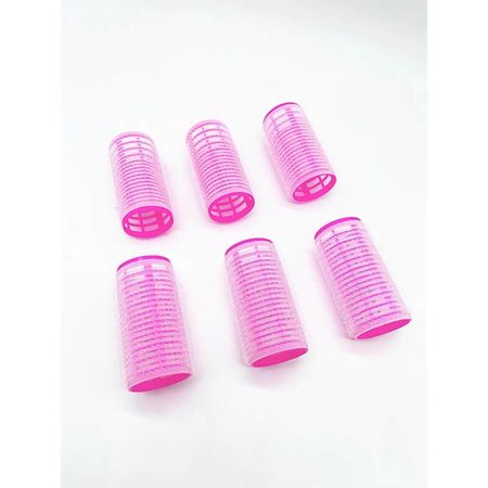 Nobrand---Kit-Bobes-de-Cabelo-com-Velcro-e-Grampo-28mm-Nº-3-Rosa-(6-Peças)--7