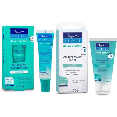 Kit-Nupill-Derme-Control---Sabonete-200ml-+-Loção-Adstringente-200ml-+-Gel-Hidratante-50g-+-Gel-Secativo--22g--4