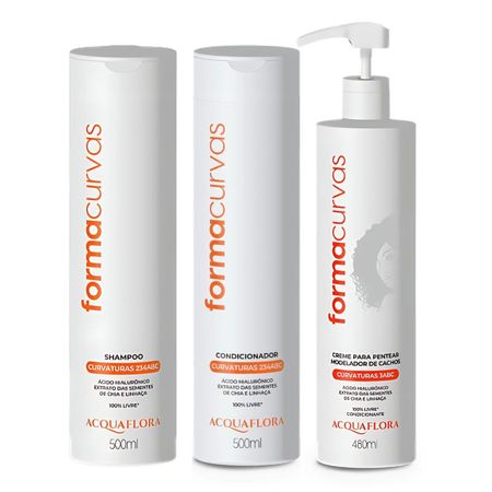 Kit-Acquaflora-Forma-Curvas:-Shampoo-500ml-+-Condicionador-500ml-+-Creme-Modelador-Cachos-480ml--1