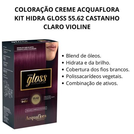 Coloração-Creme-Acquaflora-Hidra-Gloss-55.62-Castanho-Claro-Violine--2