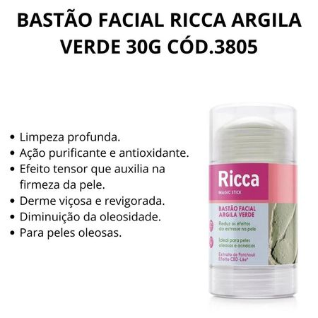Bastão-Facial-Ricca-Argila-Verde-30g--6