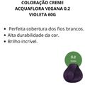 Coloração Creme Acquaflora Vegana 0.2 Violeta 60g
