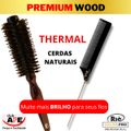 RIÈ Salon Pro Kit 01 Escova Premium Wood 47 mm +1 Pente