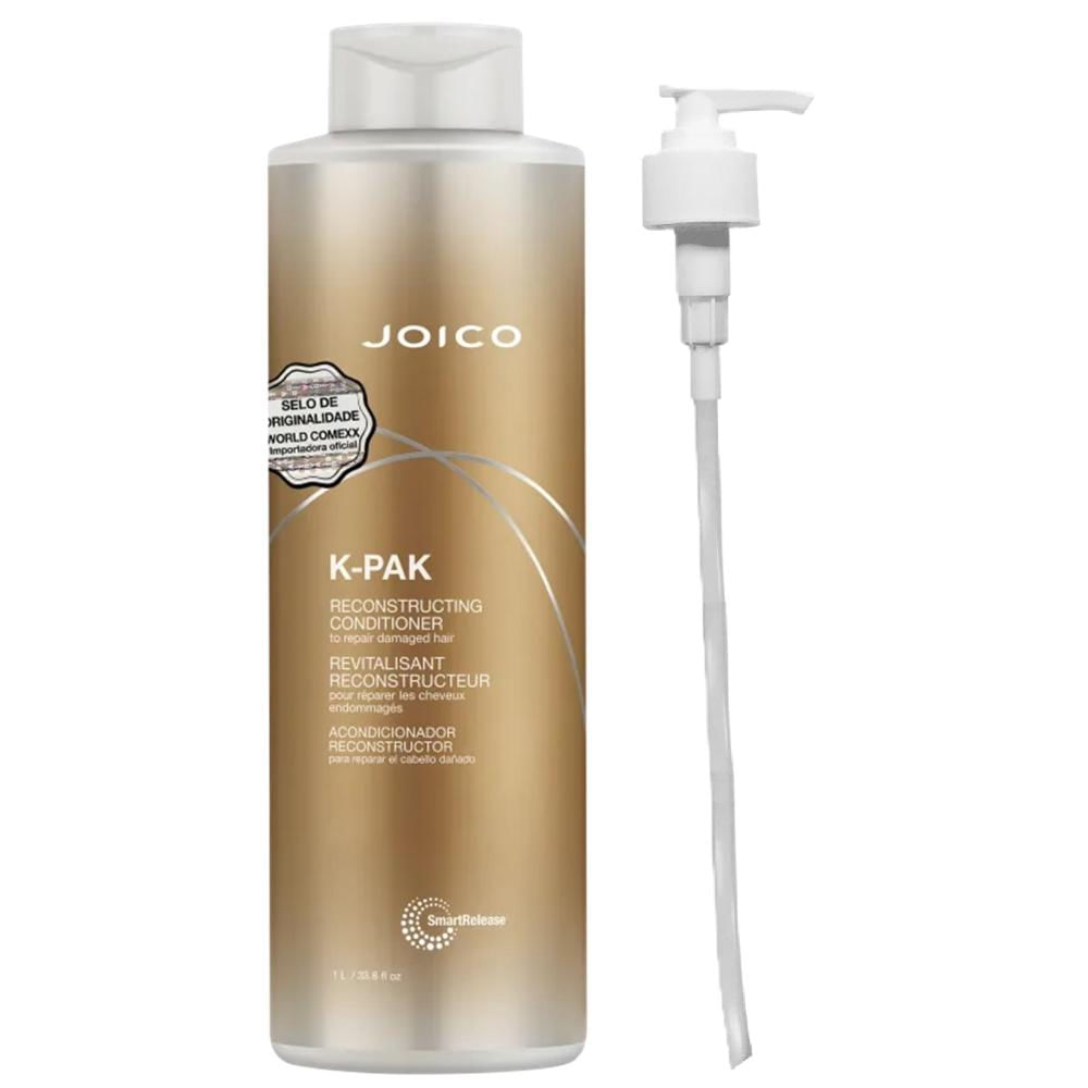 Joico K-Pak Reconstructiing - Condicionador 1L + Válvula Pump