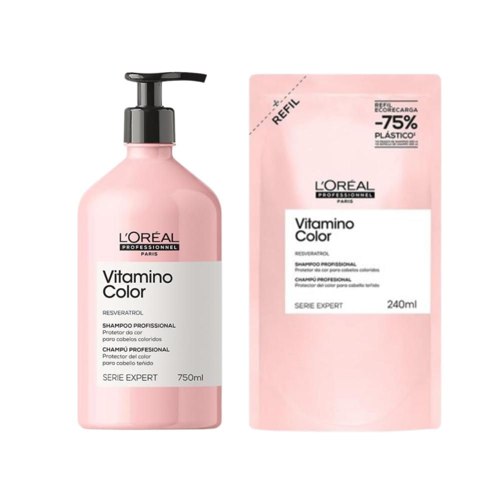 Kit Shampoo  Vitamino Color 750ml + Refil 240ml