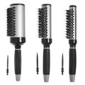 Kit C/3 Escova Ricci Perfetti Brillare P M G Proart
