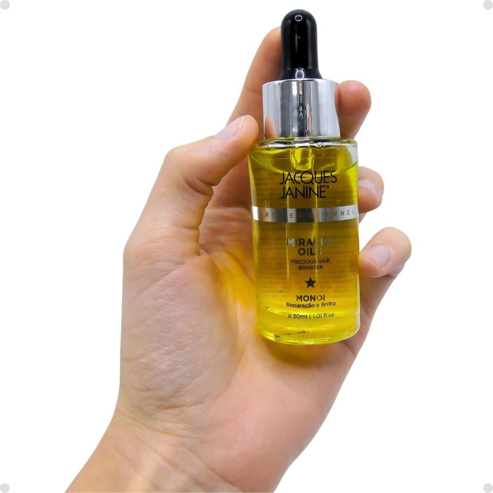 Óleo Jacques Janine Miracle Oils Monoi Reparação e Brilho 30ml