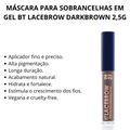 Máscara Para Sobrancelhas em Gel Bruna Tavares Bt Lacebrow Darkbrown 2,5g