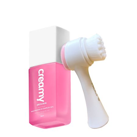 Kit-Creamy-Niacinamide-B-Complex-20%-e-Escova-de-Limpeza-Facial-2-em-1-(2-produtos)--1