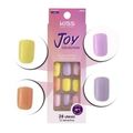 Unhas Postiças Kiss Ny Joy Collection Quadrada 24un