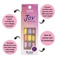 Unhas Postiças Kiss Ny Joy Collection Quadrada 24un