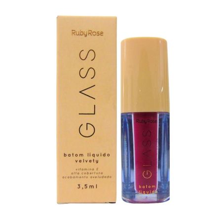 Batom-Líquido-Velvety-Ruby-Rose-Glass-Bg07-3,5ml--2