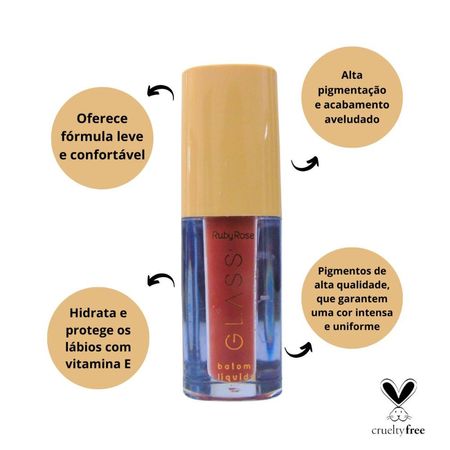Batom-Líquido-Velvety-Ruby-Rose-Glass-Bg06-3,5ml--3