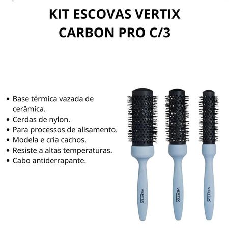 Kit-Escovas-Vertix-Carbon-Pro---Escova--25mm-+-Escova-33mm-+-Escova-43mm--2