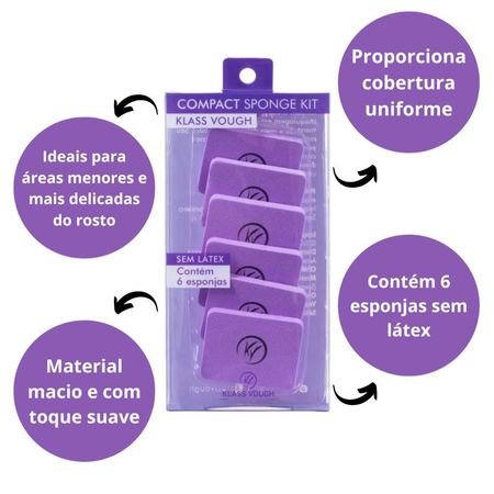 Kit-Esponja-Klass-Vough-Compact-Sponge-com-6-Unidades--3