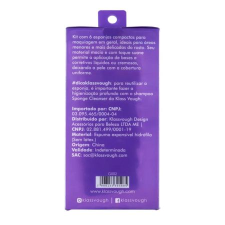 Kit-Esponja-Klass-Vough-Compact-Sponge-com-6-Unidades--4