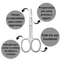 Tesoura Infantil Ricca Baby Aço Inox