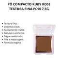 Pó Compacto Ruby Rose Textura Fina Pc90 7,5g