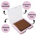 Pó Compacto Ruby Rose Textura Fina Pc100 7,5g