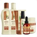 Kit Bio Extratus Umectante Óleo de Coco: Shampoo 250ml, Condicionador 250ml, Banho de Creme 250g, Finalizador 150g, Óleo 55ml e Óleo de Coco 40ml