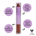Batom Duo Ruby Rose Mood Vitamina e Cm07 3,2g
