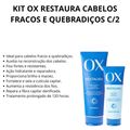 Kit Ox Restaura Cabelos Fracos e Quebradiços - Shampoo 375ml +  Condicionador 170ml