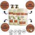 Kit Bio Extratus Umectante Óleo de Coco: Shampoo 1L, Condicionador 1L e Banho de Creme 1kg