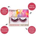 Cílios Postiços Kiss I-envy Color Couture Faux Mink Mixed Colored Crimson Ic05
