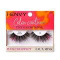 Cílios Postiços Kiss I-envy Color Couture Faux Mink Tint Colored Pink Ic12