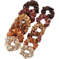 Nobrand - Kit Scrunchie Xuxinha de Cetim Multicor Paleta Outono Quente (12 Peças)