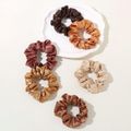Nobrand - Kit Scrunchie Xuxinha de Cetim Multicor Paleta Outono Quente (12 Peças)