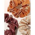 Nobrand - Kit Scrunchie Xuxinha de Cetim Multicor Paleta Outono Quente (12 Peças)