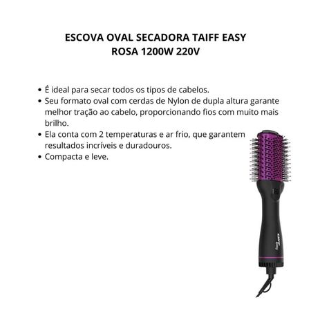 Escova-Oval-Secadora-Taiff-Easy-Pink-1200w-220v--2