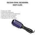 Escova Oval Secadora Taiff Easy Lilás 1200w 220v