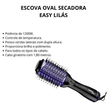 Escova-Oval-Secadora-Taiff-Easy-Lilás-1200w-220v--2