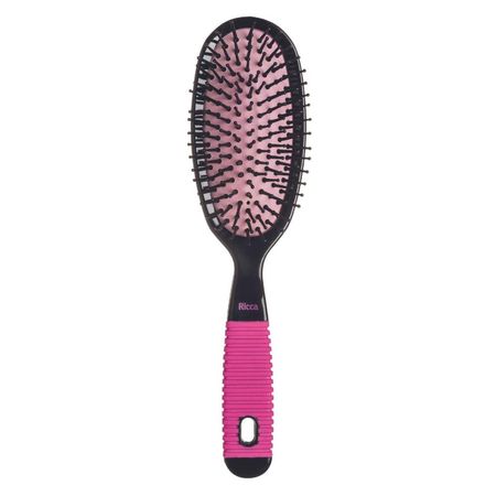 Escova-Oval-Ricca-Black-&-Pink--1