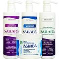 For Beauty Sarará Kit Nutritivo - Shampoo 500ml + Condicionador 500ml + Máscara 500g + Creme de Pentear 500ml