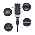 Escova Vertix Black And Gold 43mm