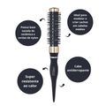 Escova Vertix Black And Gold 25mm