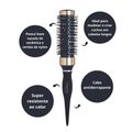 Escova Vertix Black And Gold 33mm