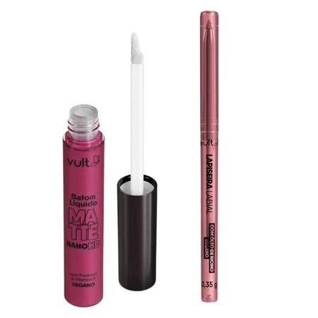 Kit-Vult-Real-Color-Malva---Lipkit-Batom-Líquido-+-Lapiseira-Labial--1