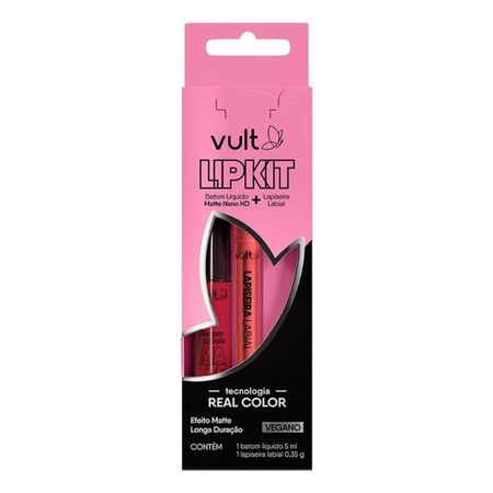 Kit-Vult-Real-Color-Rubi---Lipkit-Batom-Líquido-+-Lapiseira-Labial--3