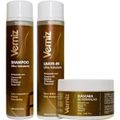 For Beauty Verniz Kit Home Care Extra Brilho Trio - Shampoo 300ml + Máscara 250g + Leave - In 300ml