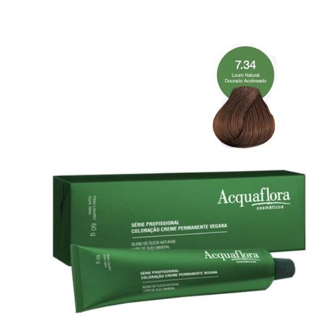 Coloração-Creme-Acquaflora-Vegana-7.34-Louro-Natural-Dourado-Acobreado-60g--2