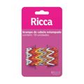 Grampo de Cabelo Estampado Ricca Style Étnico C/10un