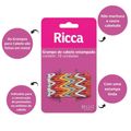 Grampo de Cabelo Estampado Ricca Style Étnico C/10un