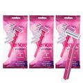 Kit Aparelho de Depilar Descartável Enox Gt-2 Woman com 3 Unidades